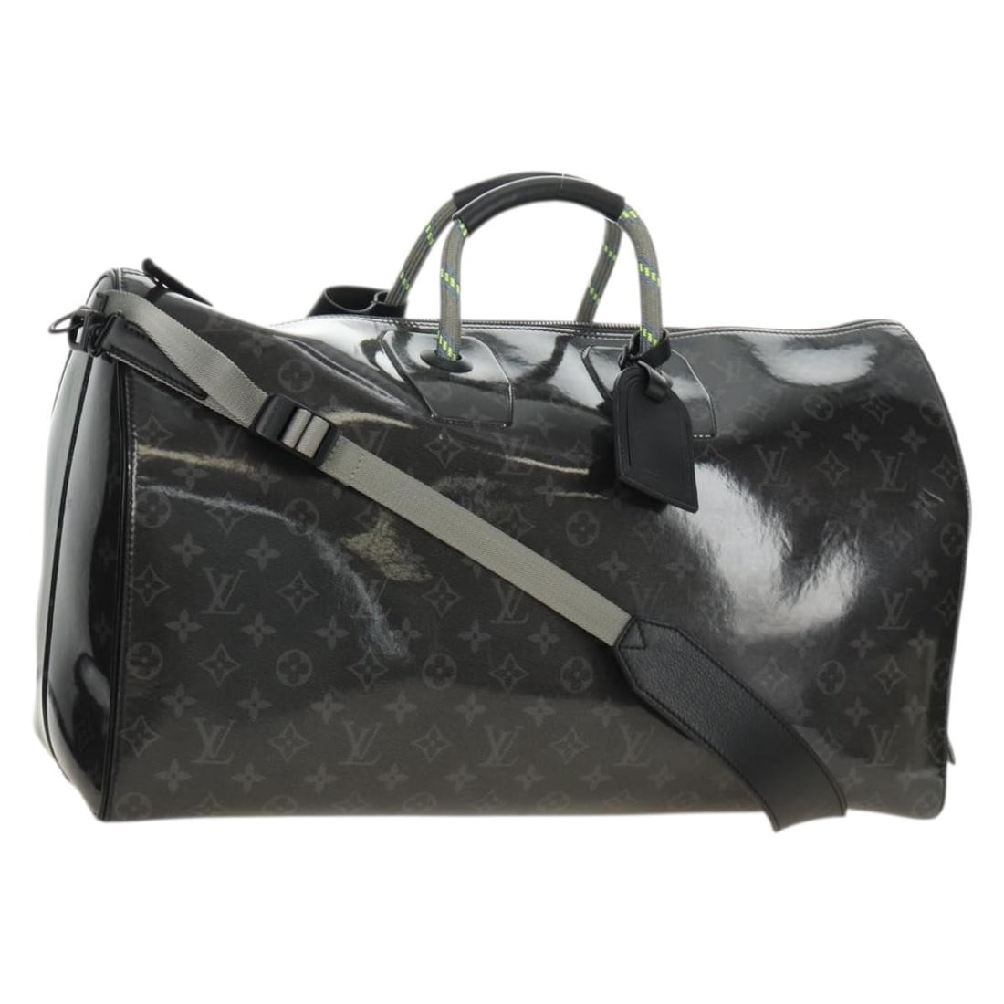 Louis Vuitton Keepall Bandouliere 50 Boston Bag Monogram Eclipse Canvas M43901: Louis Vuitton Keepall Bandouliere 50 Boston Bag Monogram Eclipse Canvas M43901 Louis Vuitton Keepall Bandouliere 50 in Monogram Eclipse canvas. This Boston bag is made in Italy and includes a dust bag