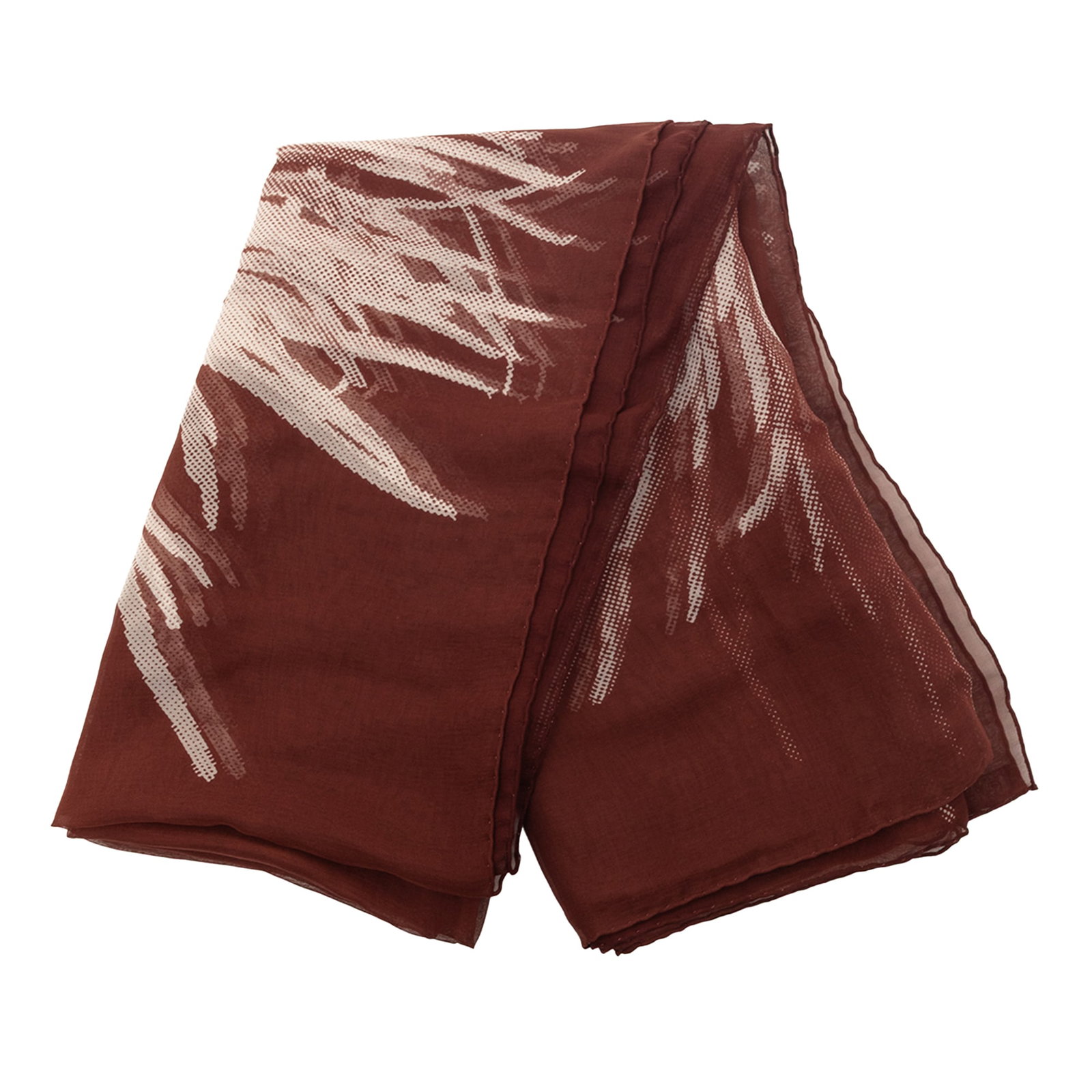Hermes Dahlia Mousseline 140 Silk Shawl Red France (1 of 6)