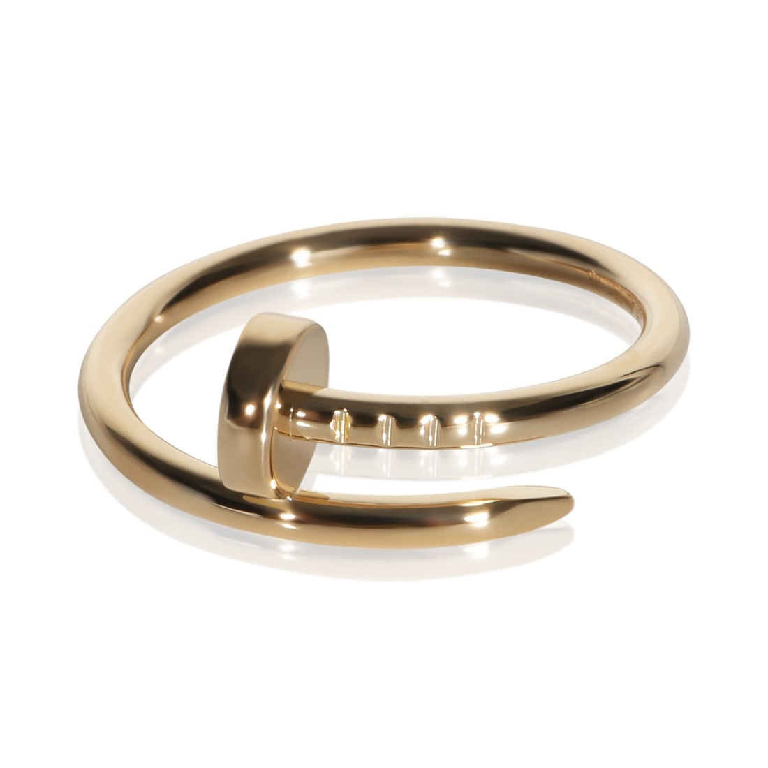 Cartier Juste Un Clou Small Model 18k Yellow Gold Ring Size 52: Cartier Juste Un Clou Small Model 18k Yellow Gold Ring Size 52 Pre-owned Cartier Juste Un Clou ring from the Small Model collection, crafted in 18k yellow gold. This women's ring features the iconic n