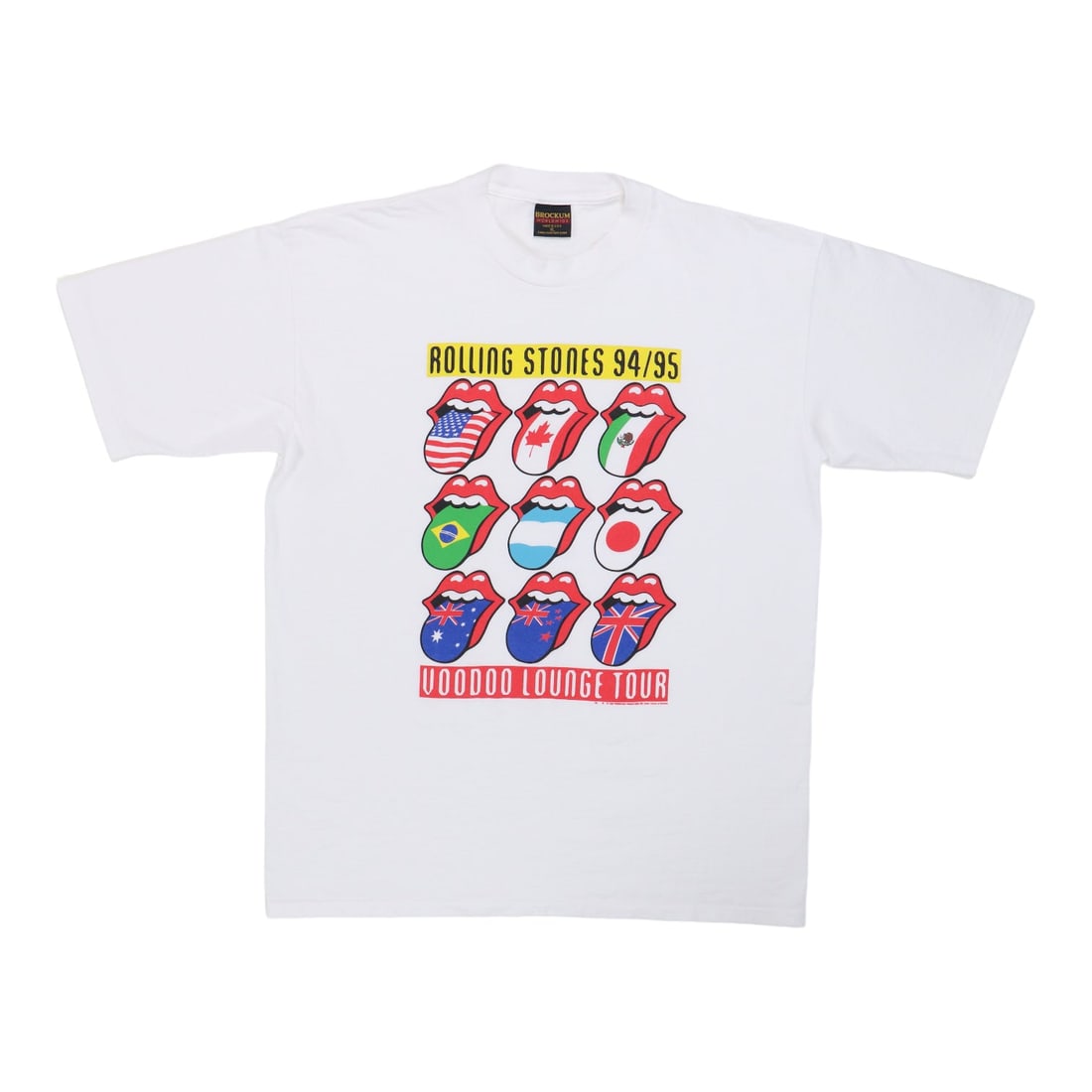 White 1994 Rolling Stones Voodoo Lounge vintage cotton tee XL (1 of 5)