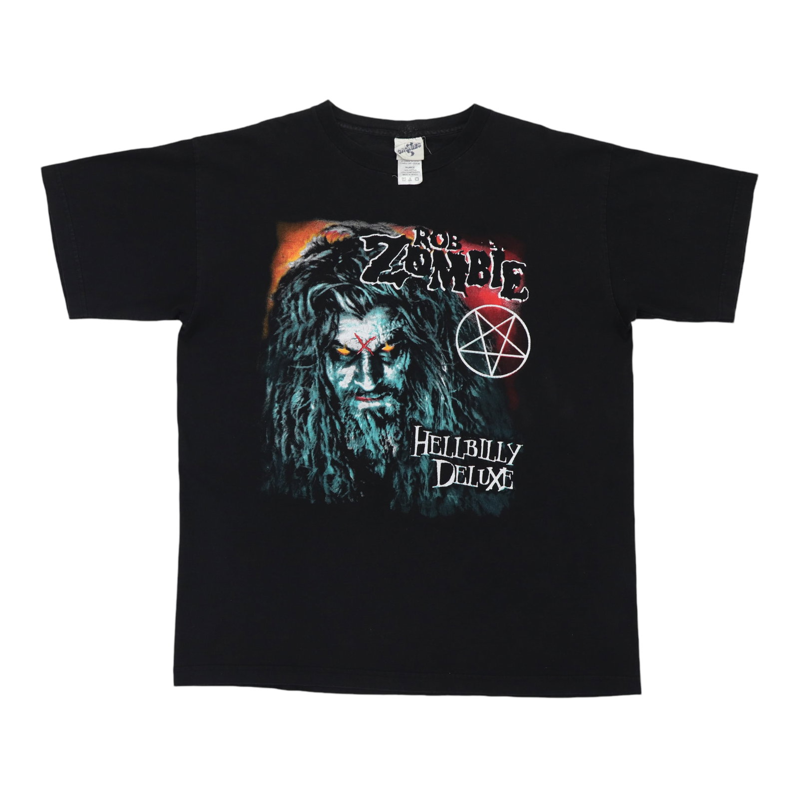 Black 1998 Rob Zombie Hellbilly Deluxe vintage XL shirt: Black 1998 Rob Zombie Hellbilly Deluxe vintage XL shirt Authentic original vintage 1998 Rob Zombie Hellbilly Deluxe tour shirt with front and back graphics. This black 100% cotton T-shirt is a true vi