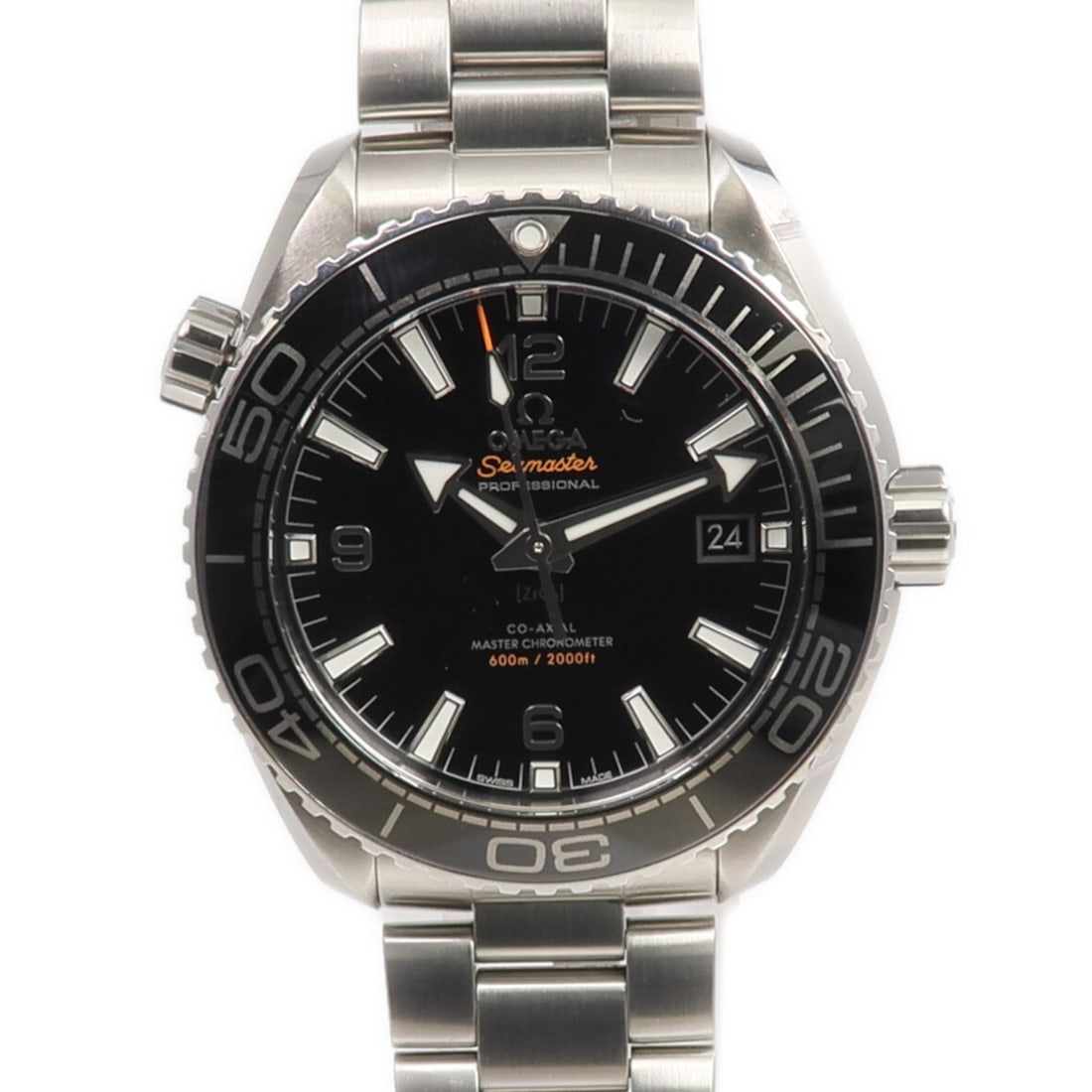 OMEGA 21530442101001 Seamaster Ocean mens automatic stainless steel watch: OMEGA 21530442101001 Seamaster Ocean mens automatic stainless steel watch OMEGA Seamaster Ocean automatic wristwatch for men in stainless steel with a black dial and black color finish. It features an