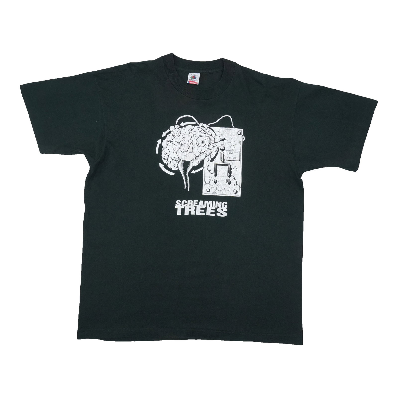 Vintage 1990s Screaming Trees Sweet Oblivion Black Cotton T Shirt: Vintage 1990s Screaming Trees Sweet Oblivion Black Cotton T Shirt Original vintage 1990s Screaming Trees Sweet Oblivion shirt in black cotton. This true vintage tee is not a modern reproduction and is