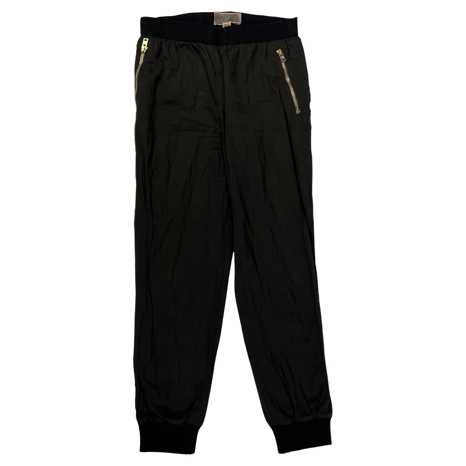 Giambattista Valli cargo trousers brown black elastic waist size 42 (1 of 10)