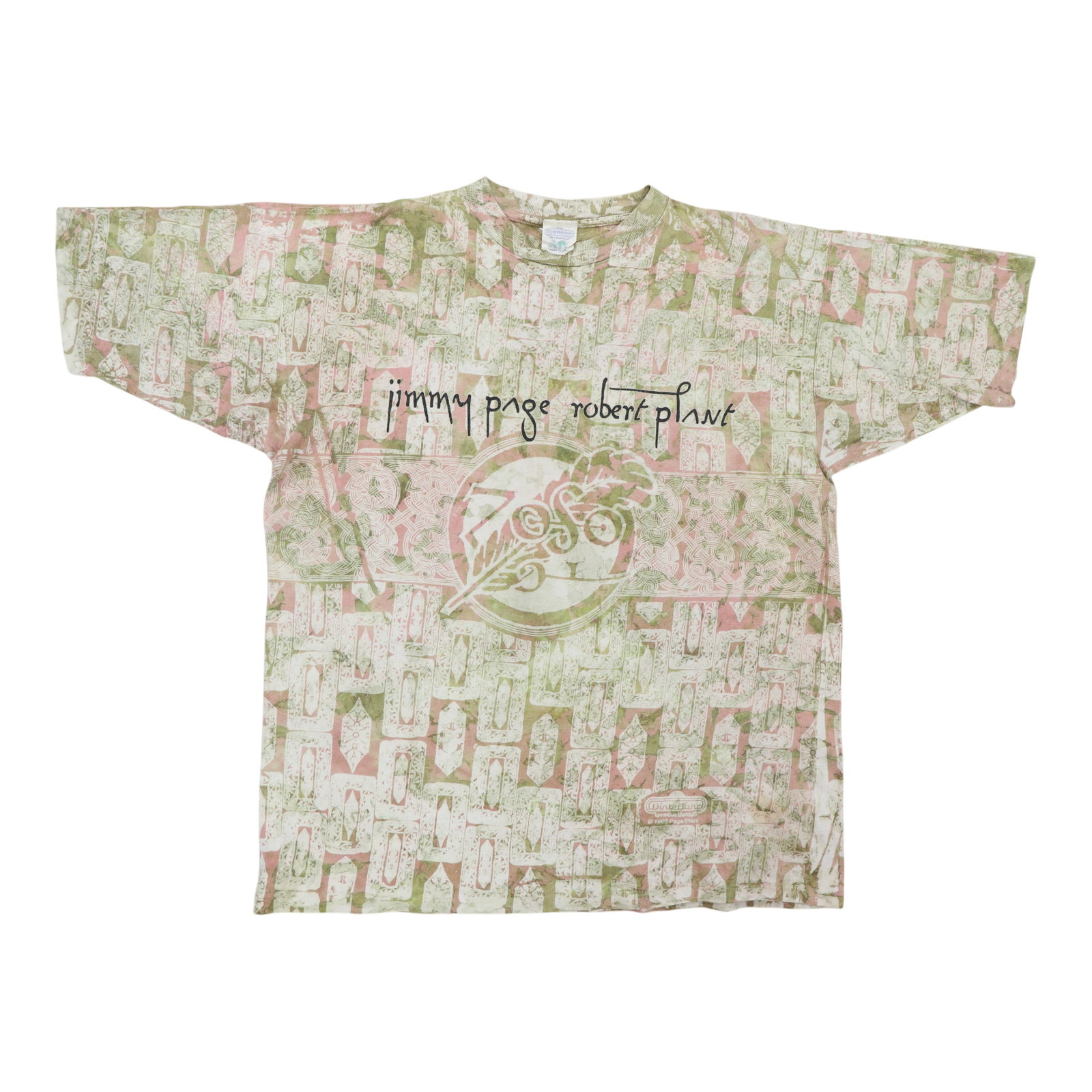 Vintage 1995 Jimmy Page Robert Plant Cotton Graphic Shirt XL (1 of 4)