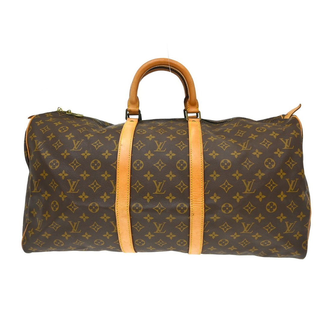 Louis Vuitton Keepall Monogram Canvas Travel Bag Brown: Louis Vuitton Keepall Monogram Canvas Travel Bag Brown Louis Vuitton Keepall Monogram travel bag in brown canvas. This unisex piece is made in France and remains in good condition, showing light scrat
