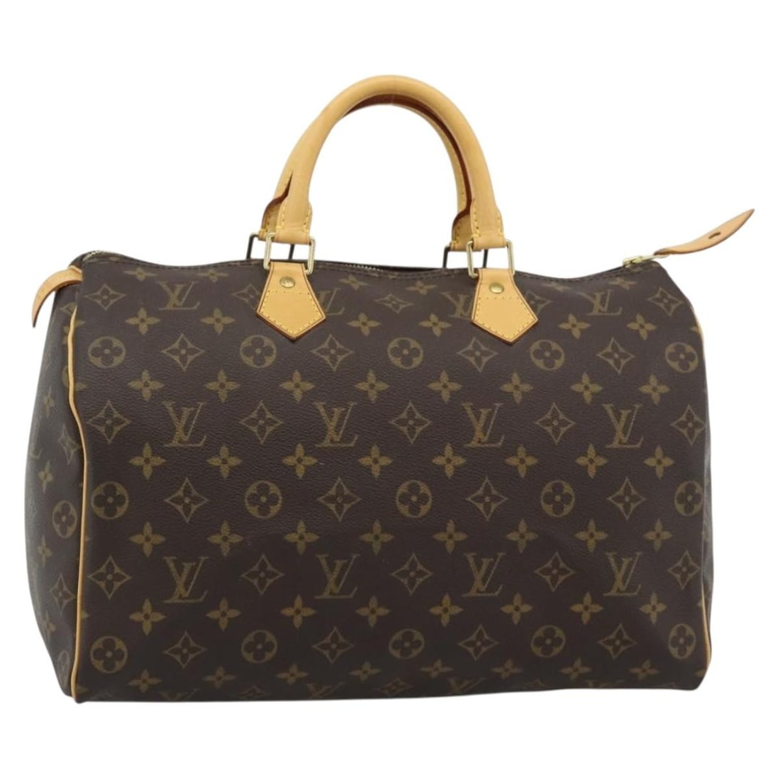 Louis Vuitton M41524 Speedy 35 Monogram Canvas Handbag: Louis Vuitton M41524 Speedy 35 Monogram Canvas Handbag Louis Vuitton Speedy 35 hand bag in Monogram Canvas, made in France. This women's bag features the classic Monogram color and comes with a dust b