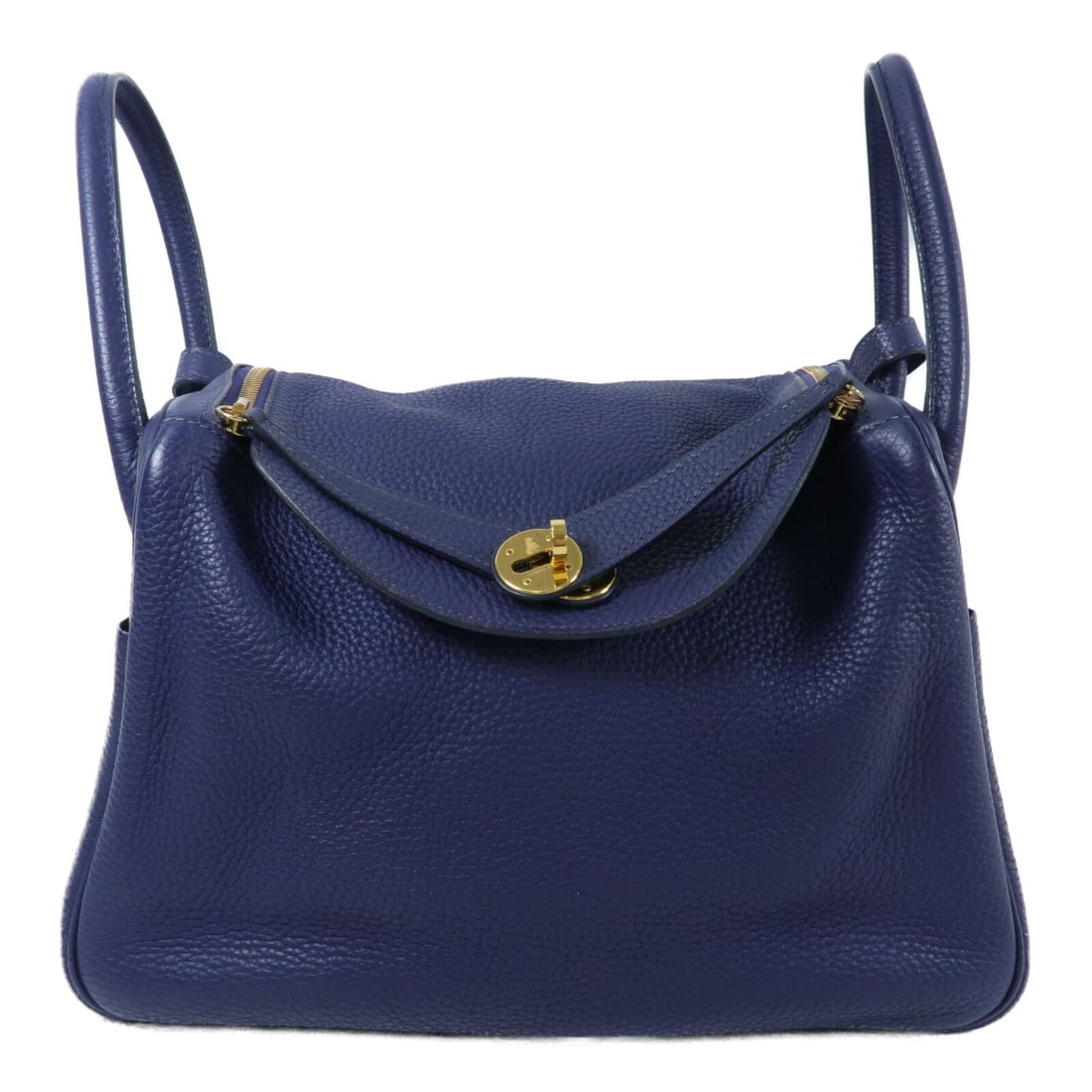 Hermes Lindy 30 Taurillon Clemence 2 Way Shoulder Bag Bleu Encre: Hermes Lindy 30 Taurillon Clemence 2 Way Shoulder Bag Bleu Encre Hermes Lindy 30 2-way shoulder bag in Bleu Encre Taurillon Clemence leather. This women's shoulder bag is made in France and features g