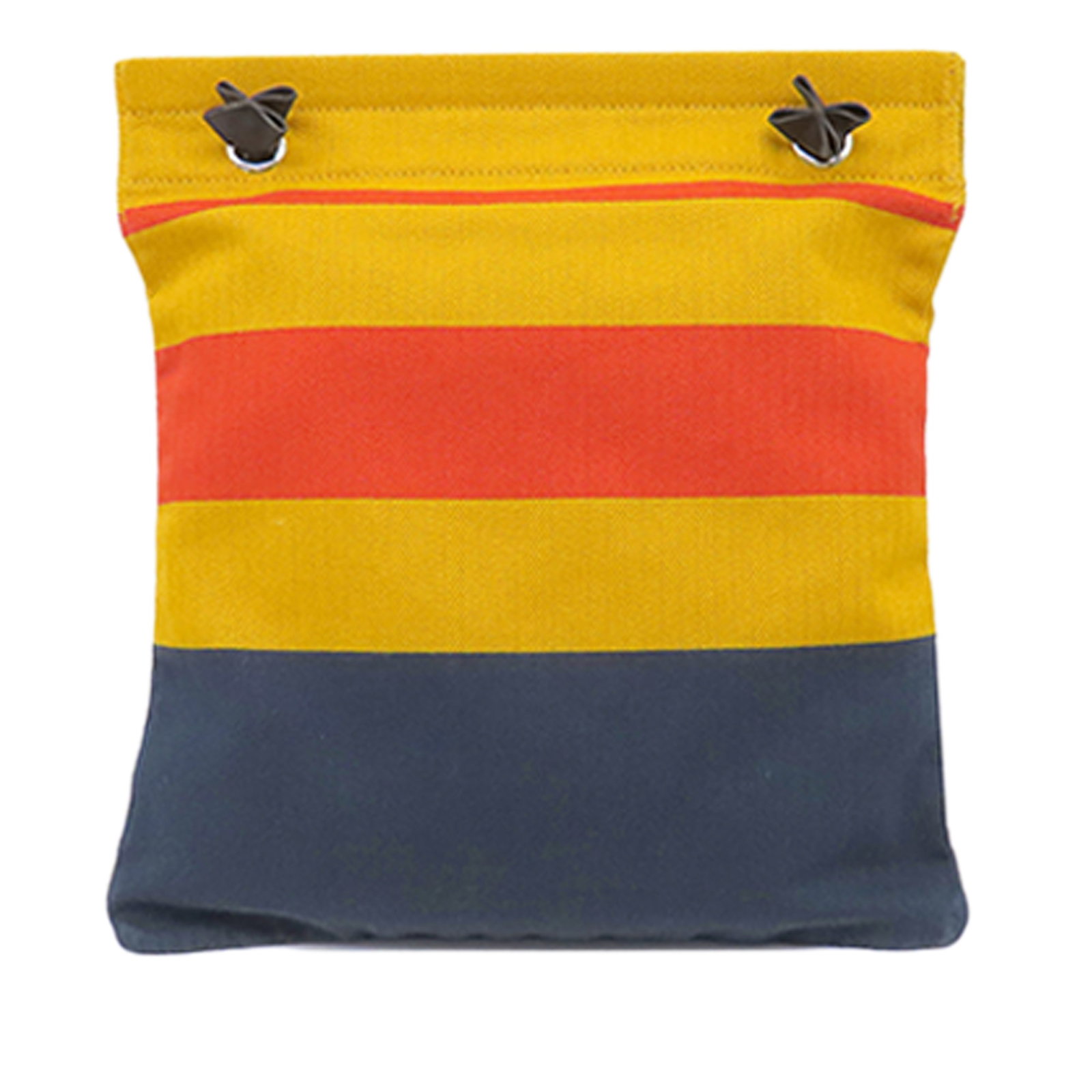 Hermes Aline Rocabar Canvas Shoulder Bag Yellow: Hermes Aline Rocabar Canvas Shoulder Bag Yellow Hermes Canvas Rocabar Aline Bag in yellow, made with a canvas body and fabric material. It features a rolled strap and an open top. Origin: France. Cond