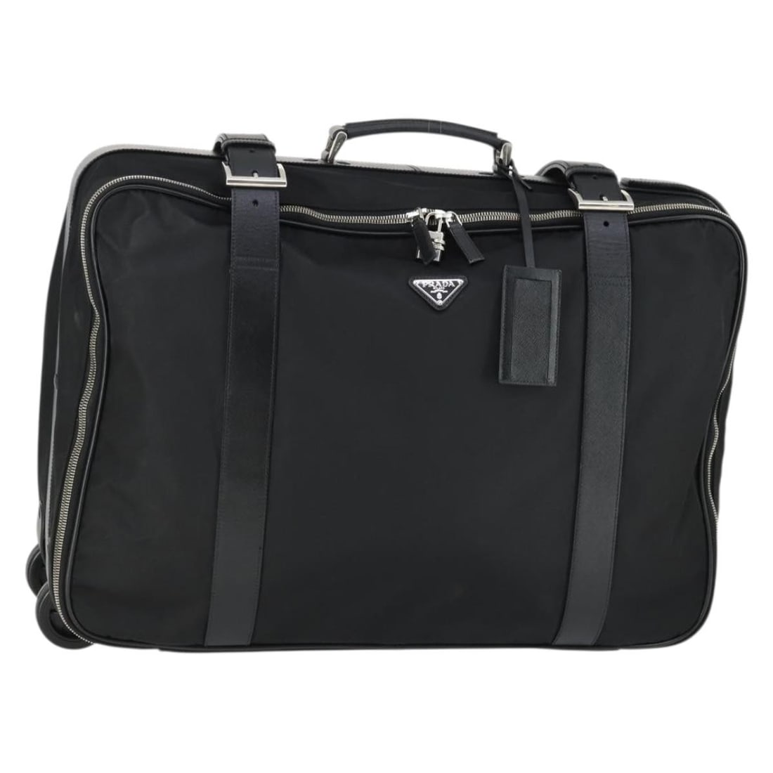 PRADA Black Nylon Suitcase with Padlock and Name Tag (1 of 18)