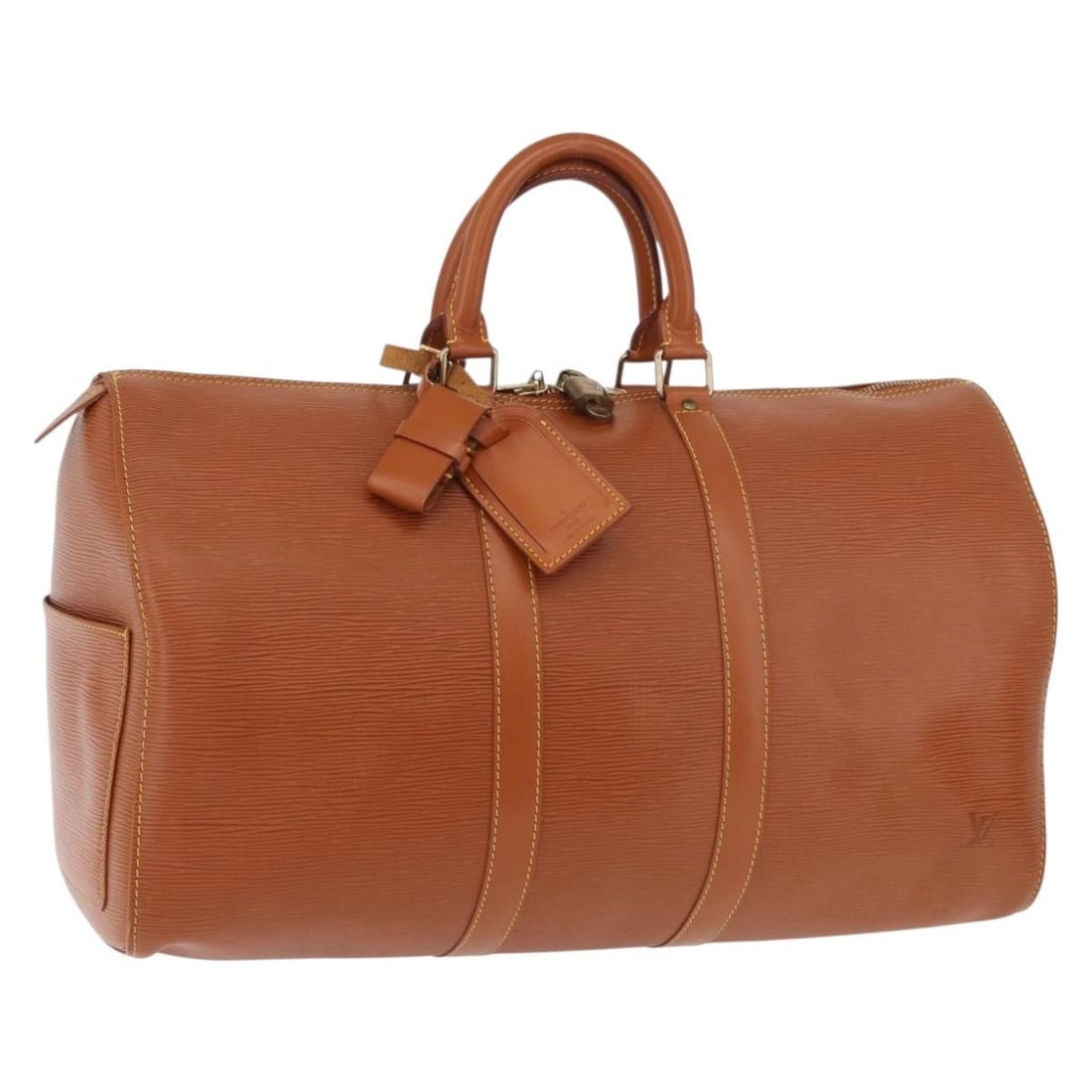 Louis Vuitton M42978 Keepall 45 Epi Leather Boston Bag Brown (1 of 18)