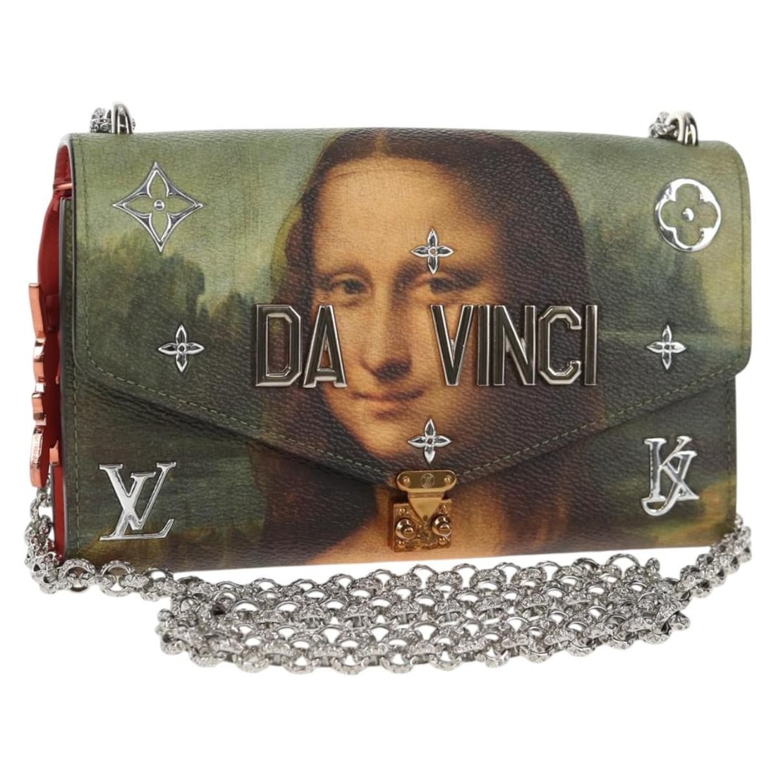 Louis Vuitton M64626 Masters Pochette Chain Shoulder Bag Pink Monogram (1 of 18)