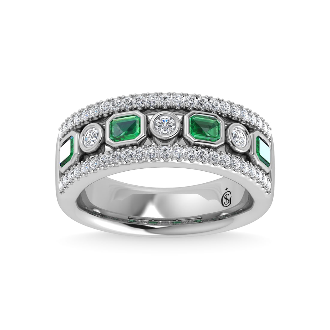 14K Two Tone Diamond 3/4 Ct.Tw. Fashion Band: 14K Two Tone Diamond 3/4 Ct.Tw. Fashion Band 14k Two Tone Stone Color: G-h Stone Clarity: I1 Each ring is presented in standard size 6.5. Complimentary resizing is available between sizes 510 (in 1/4 