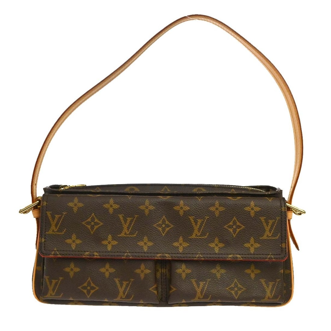 Louis Vuitton Viva Cite Brown Monogram Canvas Shoulder Bag: Louis Vuitton Viva Cite Brown Monogram Canvas Shoulder Bag Louis Vuitton Viva Cite shoulder bag in brown monogram canvas. Made in France, this women's bag is presented in very good condition with ligh
