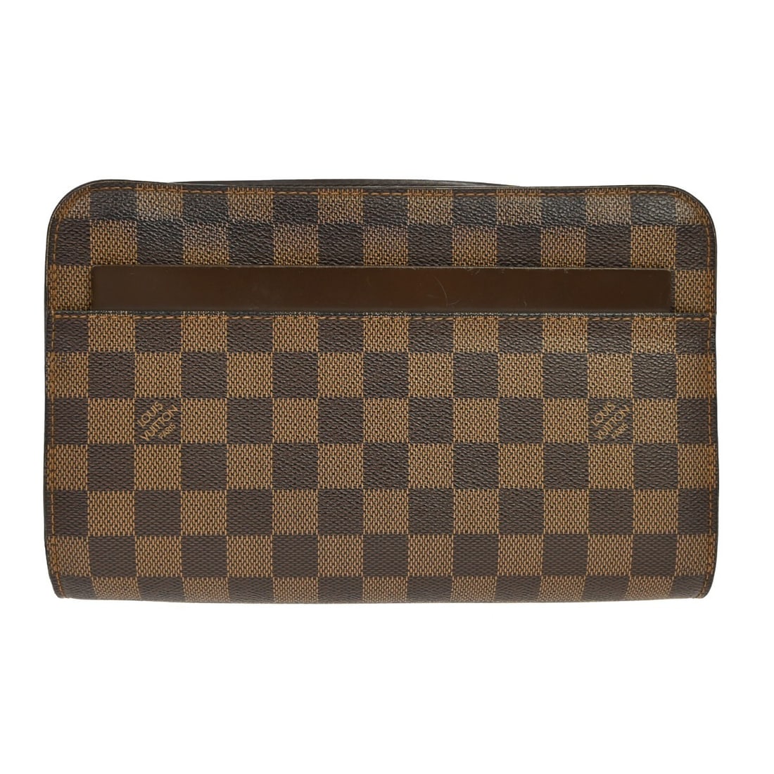 Louis Vuitton Pochette Saint Louis Brown Canvas Clutch (1 of 14)