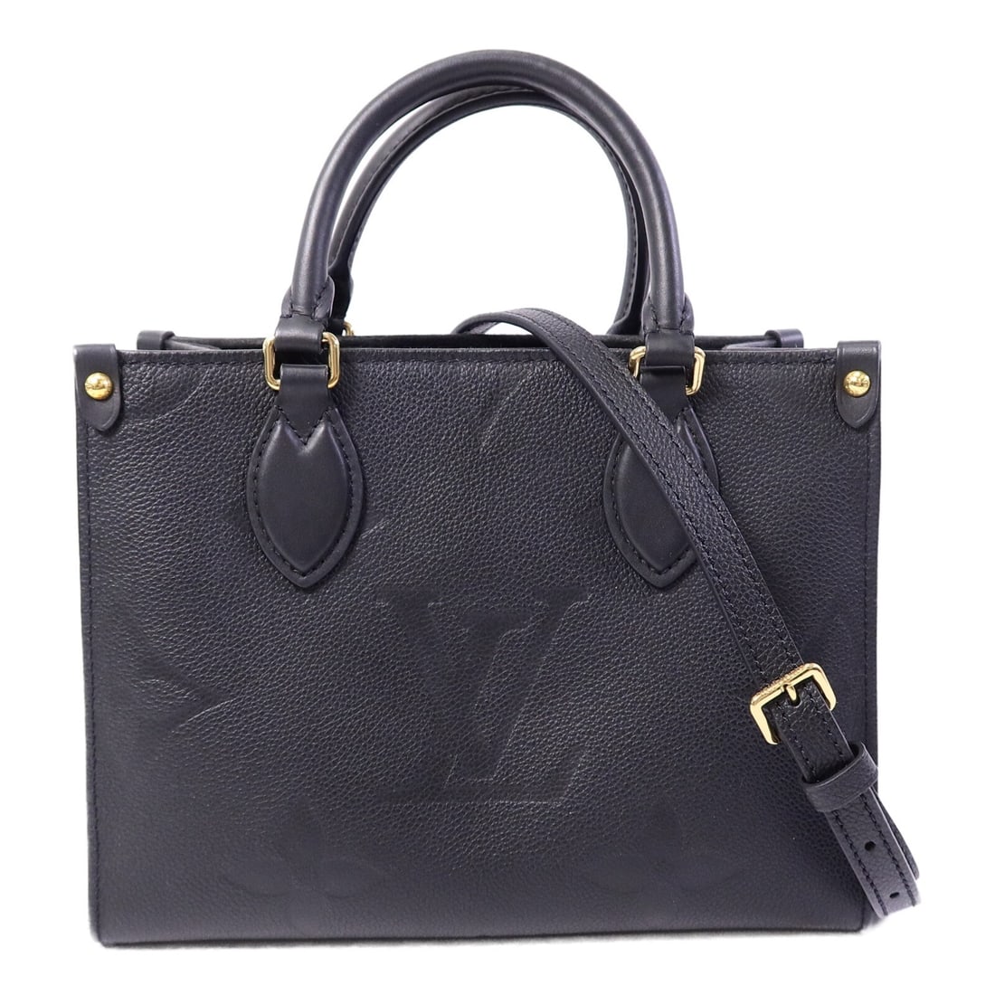Louis Vuitton OnTheGo PM M45779 Black Monogram Empreinte 2 Way Bag (1 of 16)