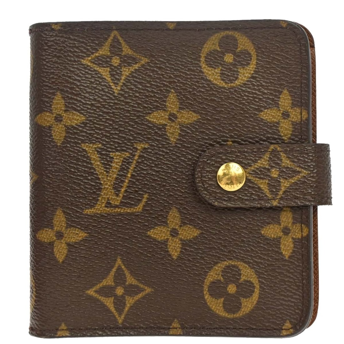 Louis Vuitton M61667 Monogram Canvas Folding Wallet Brown (1 of 15)