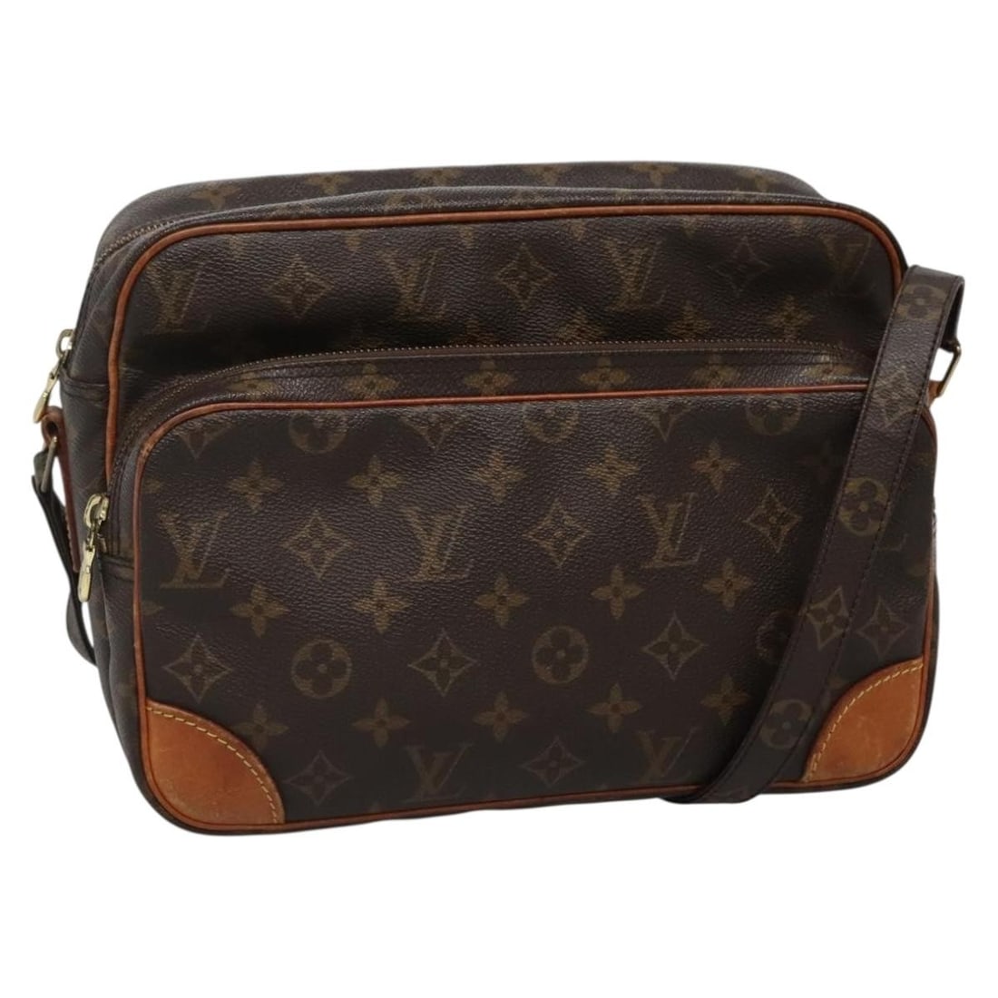 Louis Vuitton Nile Monogram Canvas Shoulder Bag M45244 France: Louis Vuitton Nile Monogram Canvas Shoulder Bag M45244 France Louis Vuitton Monogram Nile Shoulder Bag, made in France, in Monogram Canvas with a Monogram exterior color. This women's shoulder bag is 