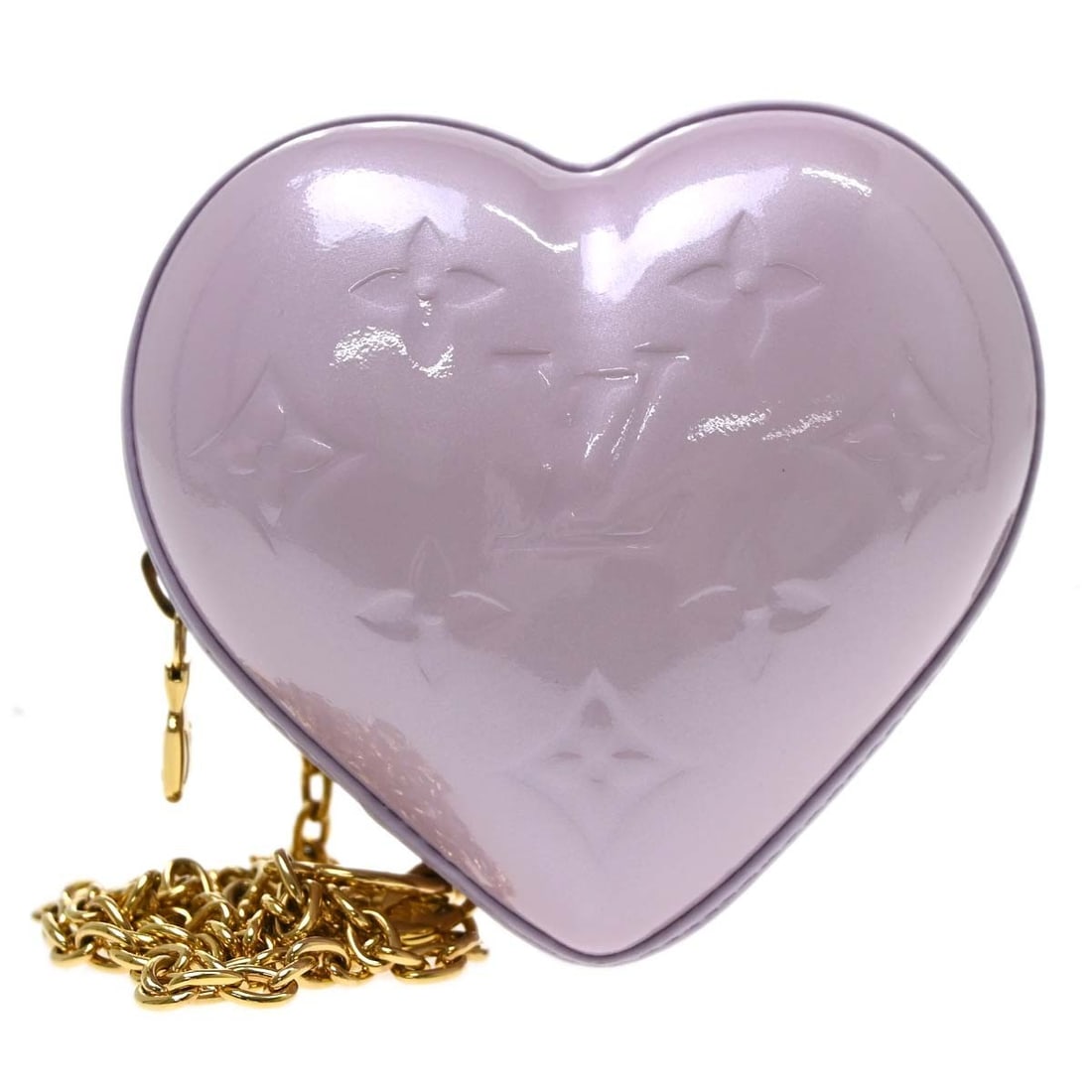 Louis Vuitton Keep My Heart Vernis Lilac Chain Clutch M83268 (1 of 13)