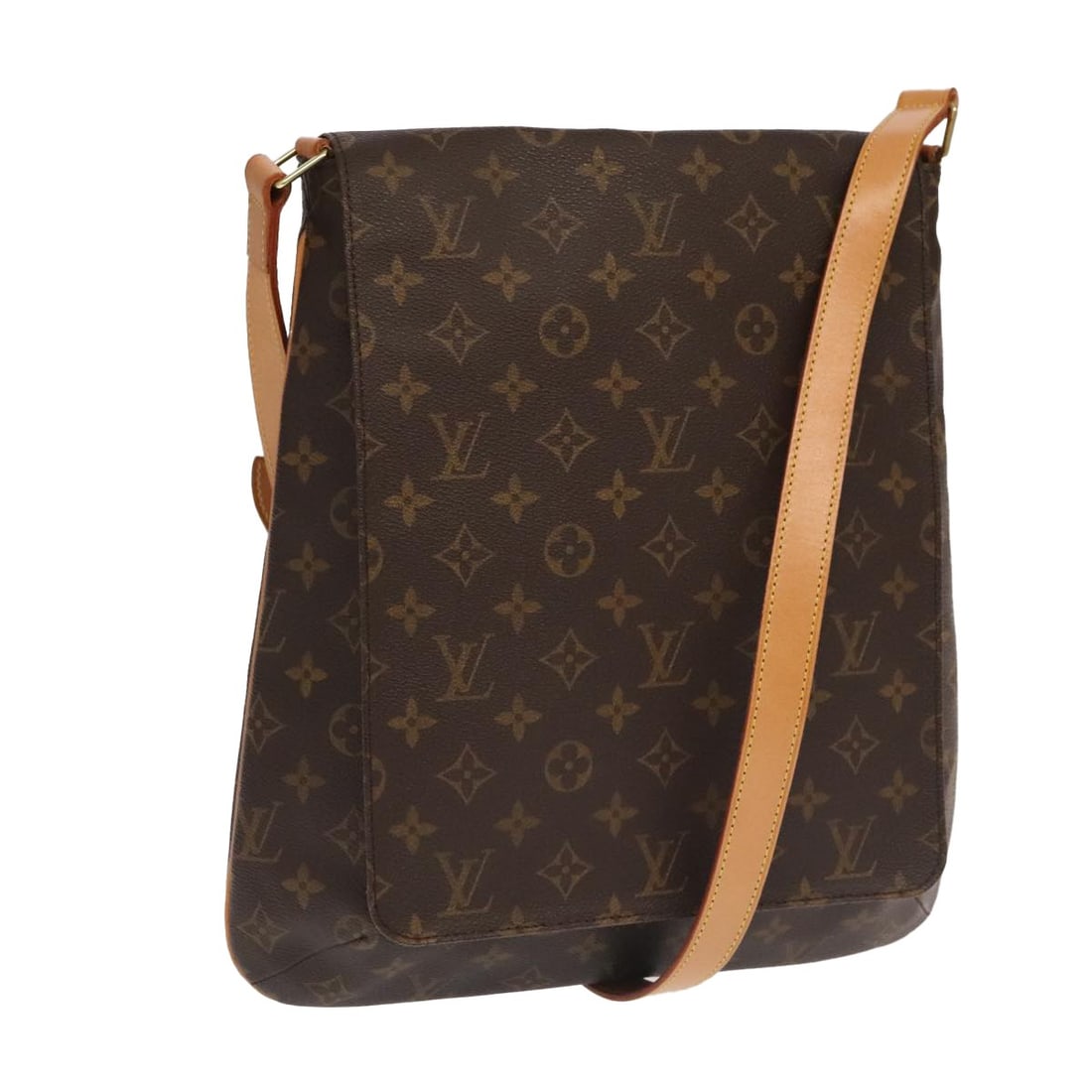 Louis Vuitton M51256 Musette Monogram Canvas Shoulder Bag France: Louis Vuitton M51256 Musette Monogram Canvas Shoulder Bag France Louis Vuitton Monogram Musette shoulder bag crafted in Monogram canvas and made in France. This women's bag includes a dust bag and is 