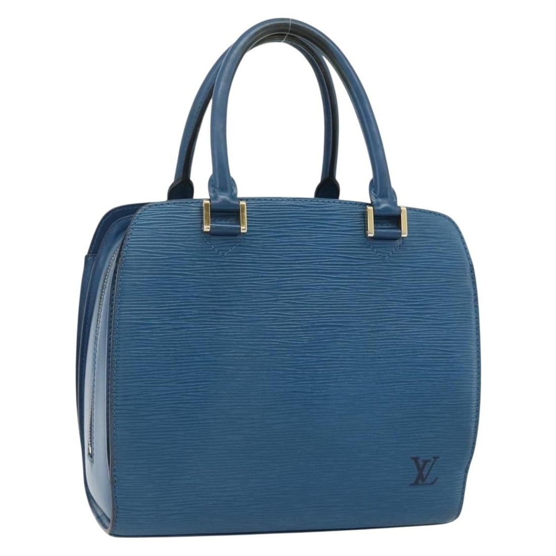Louis Vuitton M52055 Pont Neuf Blue Epi Leather Handbag: Louis Vuitton M52055 Pont Neuf Blue Epi Leather Handbag Louis Vuitton Pont Neuf handbag in blue Epi leather. This women's handbag was made in France and is offered without the original box or dust bag