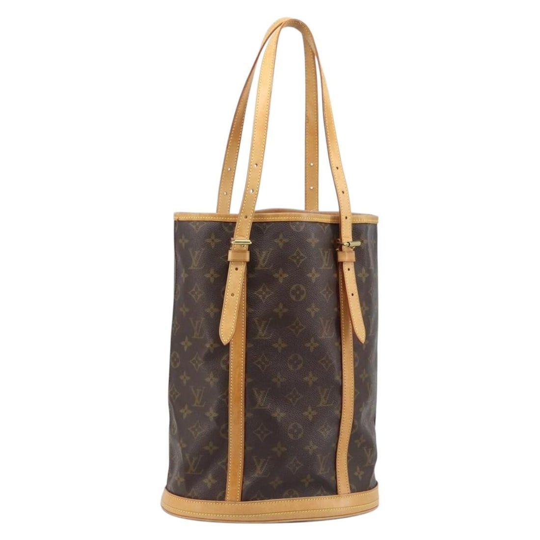 Louis Vuitton Monogram Canvas Bucket GM Shoulder Bag M42236 France: Louis Vuitton Monogram Canvas Bucket GM Shoulder Bag M42236 France This Louis Vuitton Monogram Bucket GM Shoulder Bag (model M42236) is crafted from iconic monogram canvas and was made in France. The 