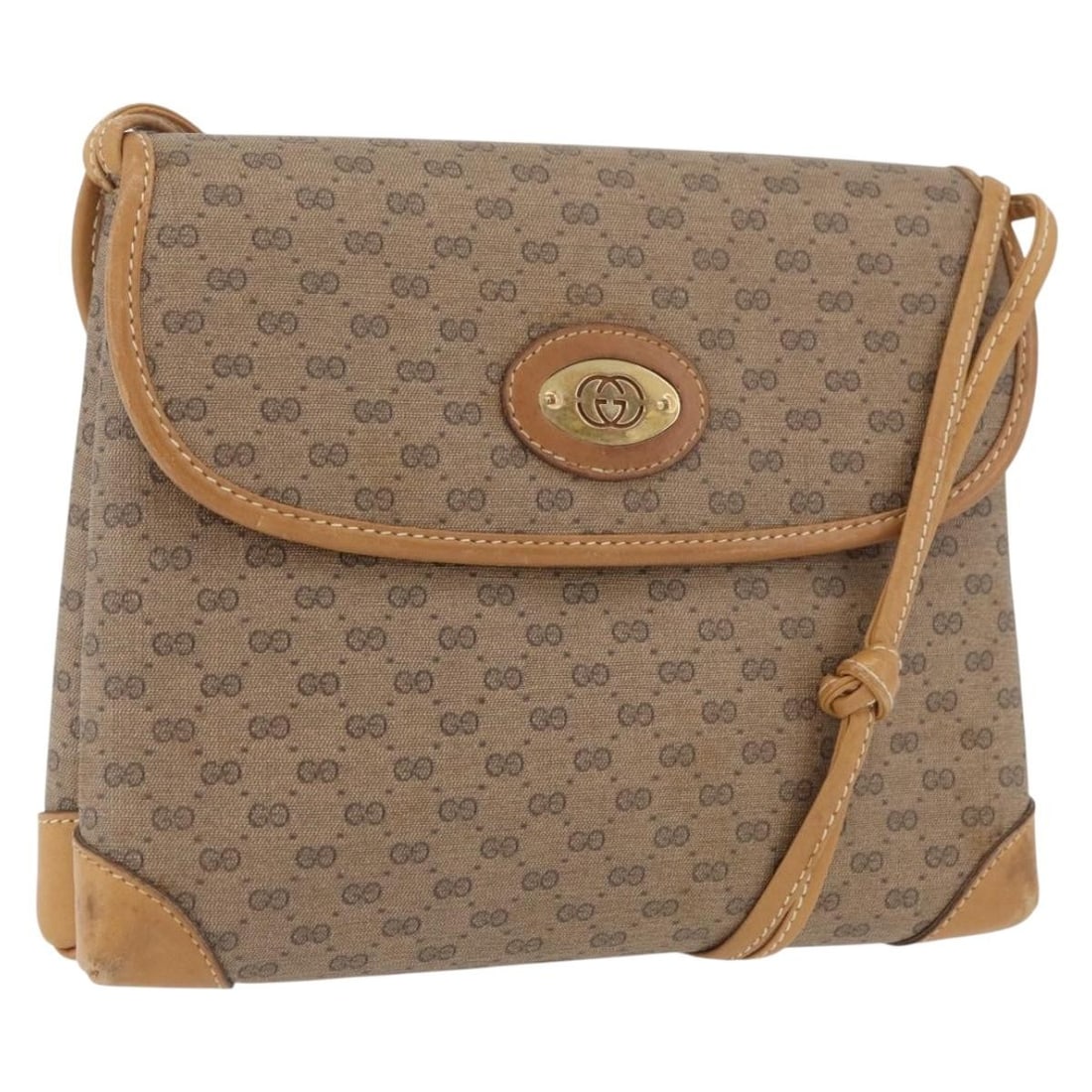 Gucci Micro GG Supreme Beige Gold PVC Shoulder Bag 007 49 5548: Gucci Micro GG Supreme Beige Gold PVC Shoulder Bag 007 49 5548 This GUCCI Micro GG Supreme shoulder bag features a beige and gold color scheme with PVC leather and Micro Small GG canvas exterior. Desi