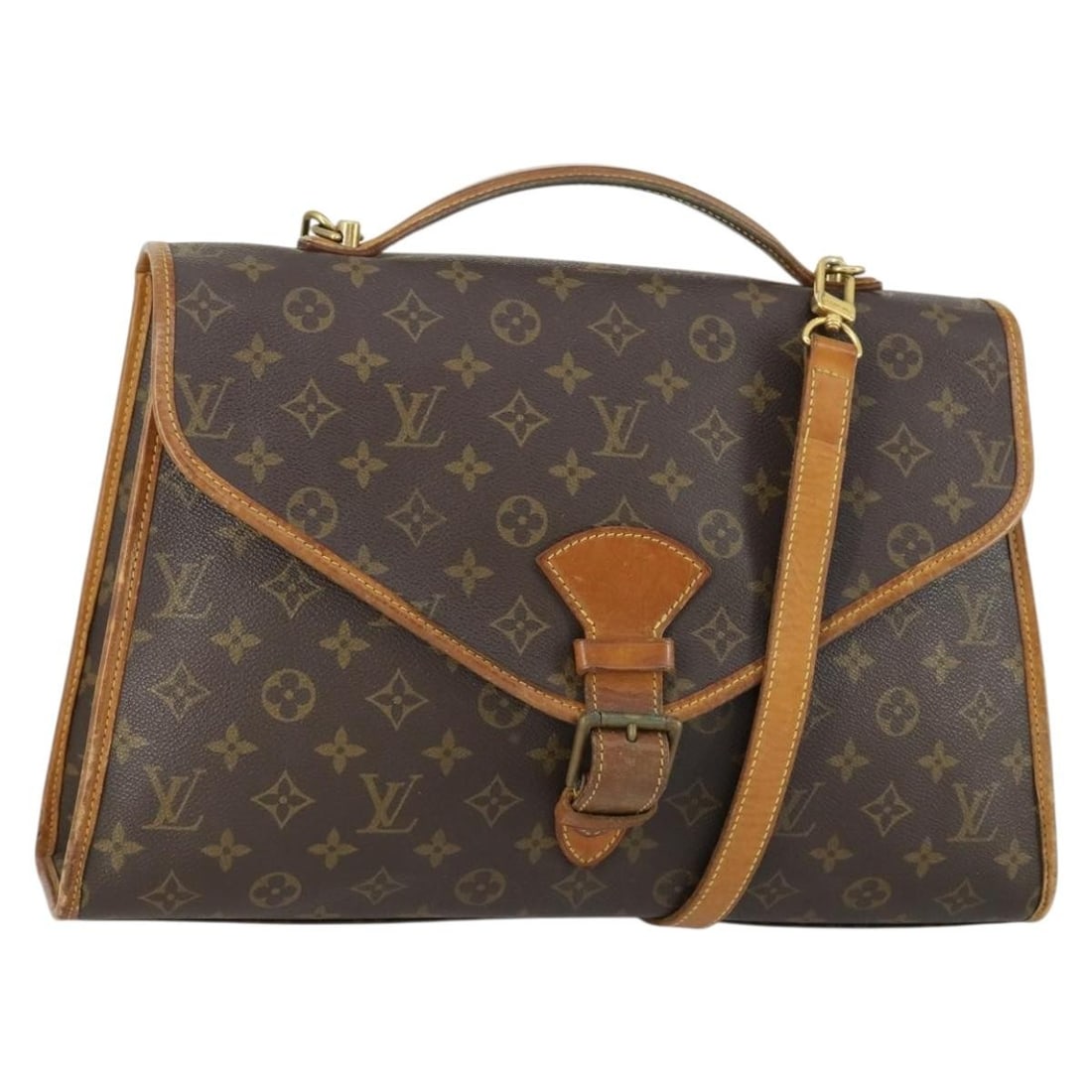Louis Vuitton Beverly M51121 Monogram Canvas Hand Bag: Louis Vuitton Beverly M51121 Monogram Canvas Hand Bag Louis Vuitton Beverly handbag in Monogram canvas, made in France. This women's bag includes a shoulder strap and shows heavy use consistent with c