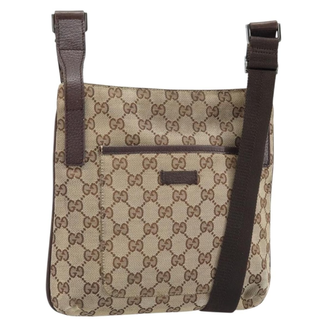 Beige Silver GG Canvas Shoulder Bag by Gucci 122793 Italy: Beige Silver GG Canvas Shoulder Bag by Gucci 122793 Italy This is a GUCCI GG Canvas shoulder bag in beige and silver tones, designed for women. Crafted in Italy, the bag features the signature GG canv