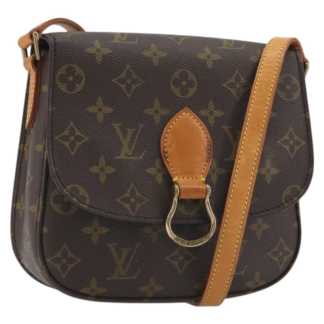 Louis Vuitton M51243 Saint Cloud MM Monogram Canvas Shoulder Bag: Louis Vuitton M51243 Saint Cloud MM Monogram Canvas Shoulder Bag Louis Vuitton Saint Cloud MM shoulder bag in Monogram canvas, made in France. This women's bag features an adjustable shoulder strap an