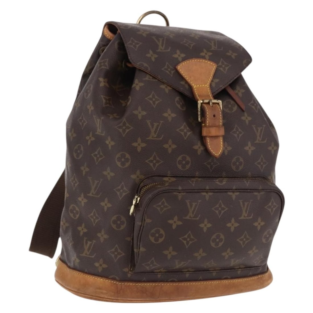 Louis Vuitton M51135 Montsouris GM Monogram Canvas Backpack: Louis Vuitton M51135 Montsouris GM Monogram Canvas Backpack Louis Vuitton Monogram Montsouris GM backpack in Monogram canvas, made in France. This women's backpack shows heavy use with visible wear th