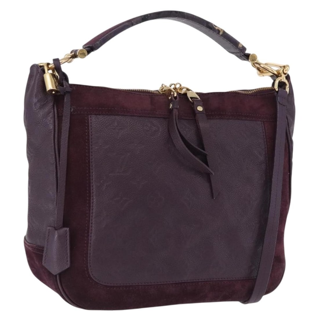 Louis Vuitton M40583 Audacieuse PM 2way Shoulder Bag Orb: Louis Vuitton M40583 Audacieuse PM 2way Shoulder Bag Orb Louis Vuitton Audacieuse PM 2-way shoulder bag in Orb Monogram Empreinte leather. This women's bag includes a padlock, two keys, clochette, and