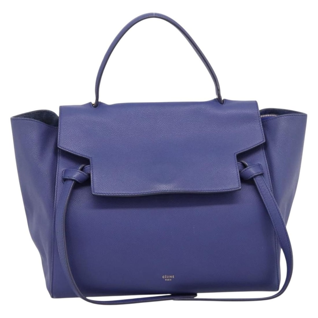 Celine Belt blue leather handbag 28cm x 23cm x 16cm (1 of 18)