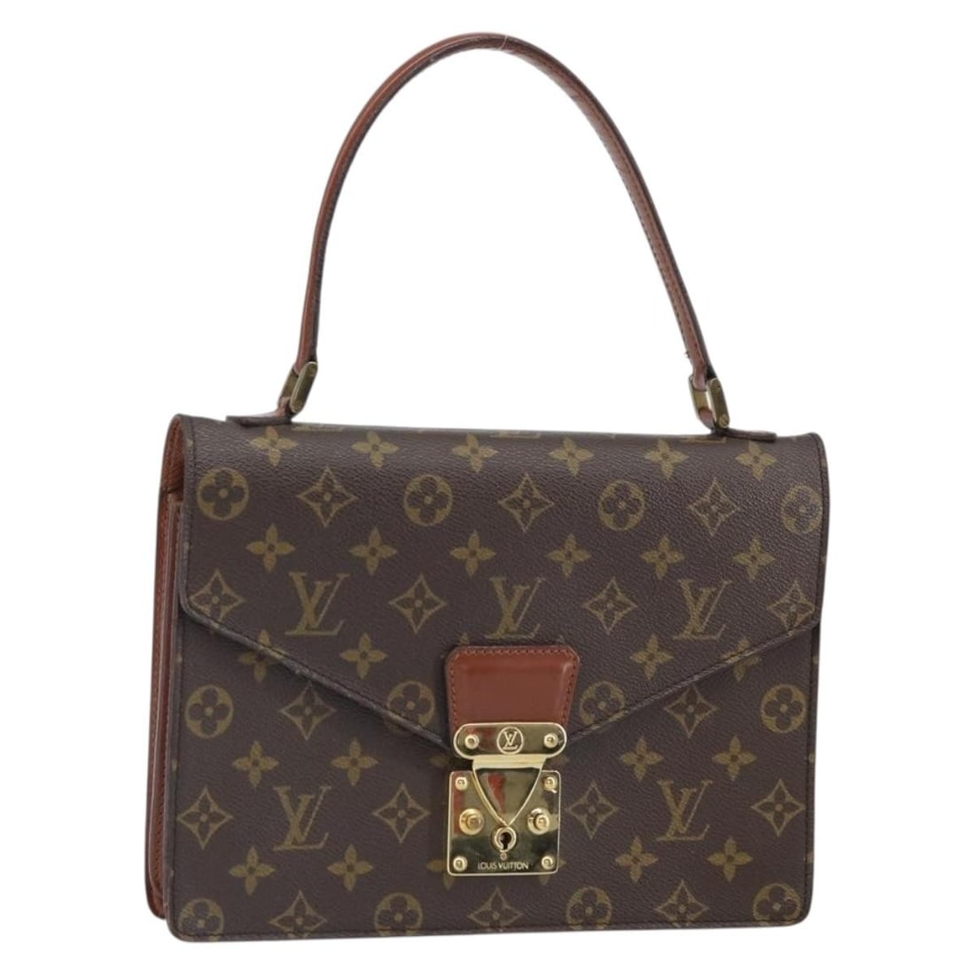 Louis Vuitton M51190 Concorde Monogram Canvas Handbag France: Louis Vuitton M51190 Concorde Monogram Canvas Handbag France Louis Vuitton Monogram Concorde Hand Bag in Monogram Canvas, made in France. This women's handbag comes with two keys and is identified by 