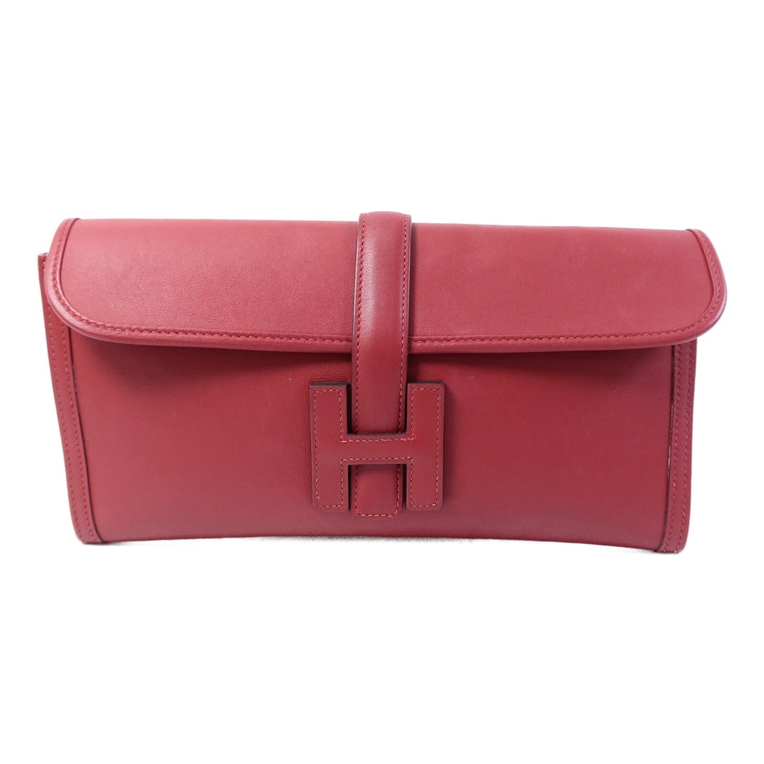 Hermes Jige Elan 29 Swift Leather Clutch Rouge Grenade (1 of 14)