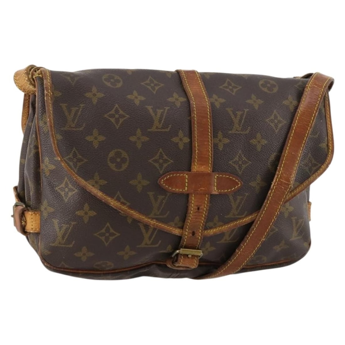 Louis Vuitton Saumur 30 Monogram Canvas Shoulder Bag M42256: Louis Vuitton Saumur 30 Monogram Canvas Shoulder Bag M42256 Louis Vuitton Monogram Saumur 30 shoulder bag in monogram canvas, made in France. This women's shoulder bag includes an adjustable shoulder 