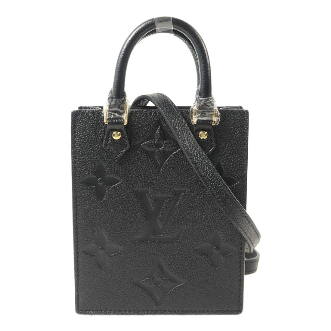Louis Vuitton Petit Sac Plat M80478 black Monogram Empreinte bag: Louis Vuitton Petit Sac Plat M80478 black Monogram Empreinte bag This Louis Vuitton Petit Sac Plat 2 Way Bag is crafted in black Monogram Empreinte and calfskin (cowhide). It features a two-way should