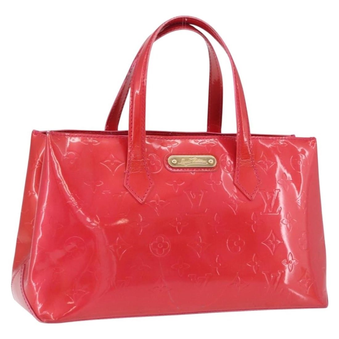 Louis Vuitton M93643 Wilshire PM Vernis Patent Leather Handbag Rose Pop: Louis Vuitton M93643 Wilshire PM Vernis Patent Leather Handbag Rose Pop Louis Vuitton Wilshire PM handbag in Rose Pop Monogram Vernis patent leather. This women's handbag is made in France and shows h
