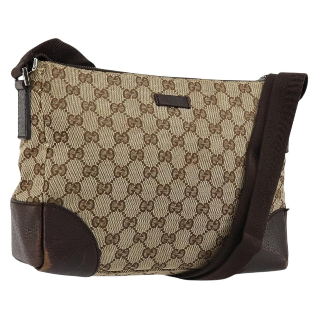 Gucci 114273 GG Canvas Shoulder Bag Beige Silver: Gucci 114273 GG Canvas Shoulder Bag Beige Silver Authentic Gucci shoulder bag in beige GG canvas with silver-tone detailing. Designed for women and made in Italy, this bag is offered without the origi