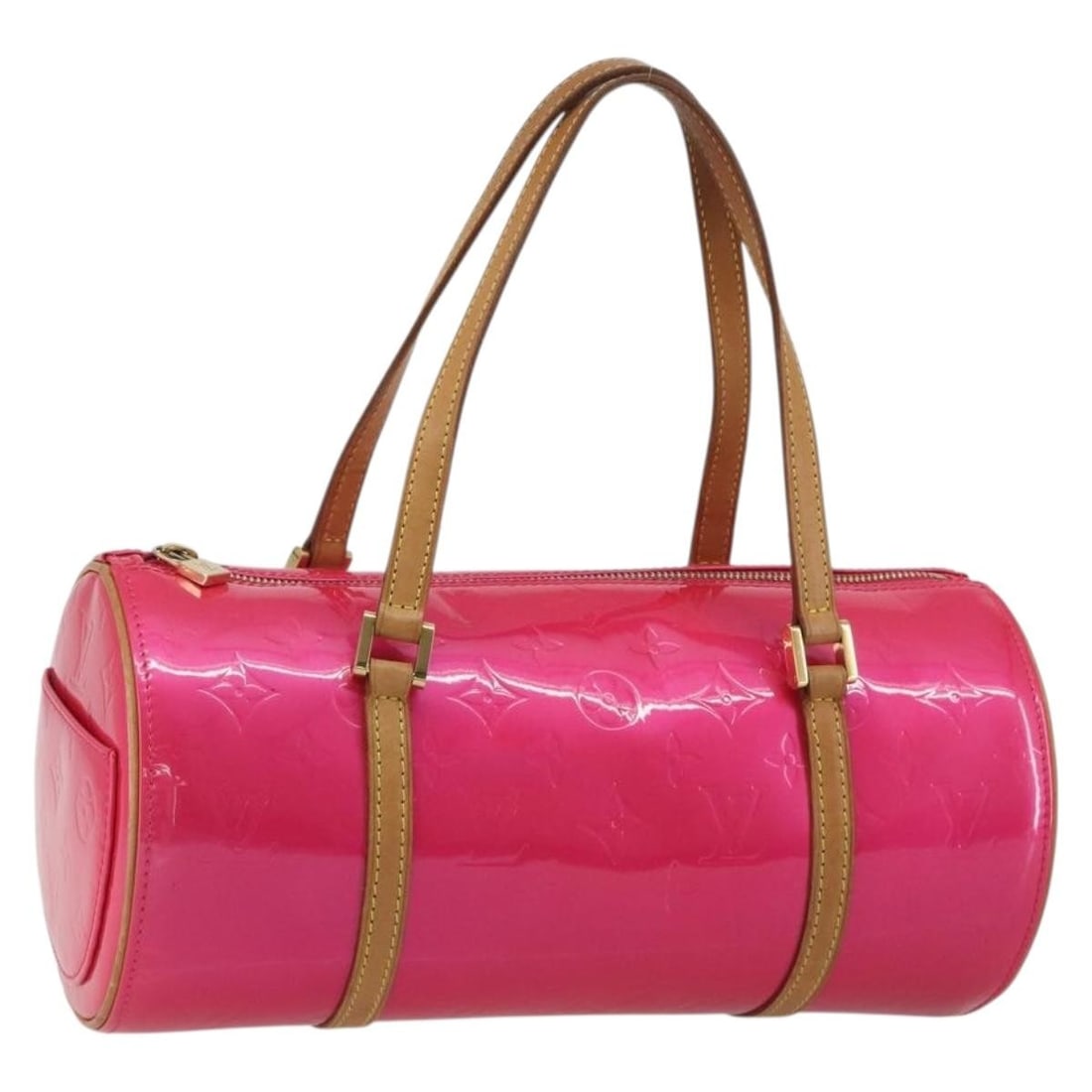 Louis Vuitton M91255 Bedford Hand Bag Vernis Patent Leather Fuchsia Pink: Louis Vuitton M91255 Bedford Hand Bag Vernis Patent Leather Fuchsia Pink Louis Vuitton Monogram Vernis Bedford handbag in fuchsia pink patent leather. This women's handbag was made in France and inclu
