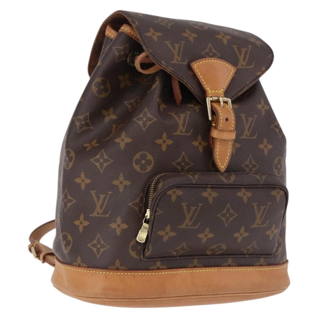 Louis Vuitton M51136 Montsouris MM Monogram Canvas Backpack: Louis Vuitton M51136 Montsouris MM Monogram Canvas Backpack Louis Vuitton Monogram Montsouris MM backpack in Monogram canvas, model M51136, made in France. This women's backpack is a heavily used piec