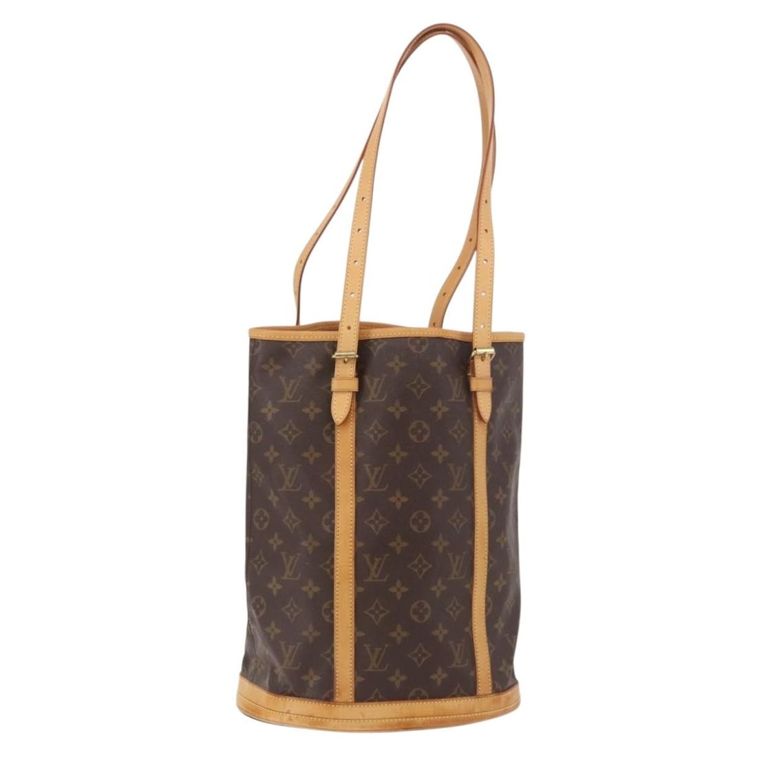 Louis Vuitton Bucket GM Monogram Canvas Shoulder Bag M42236: Louis Vuitton Bucket GM Monogram Canvas Shoulder Bag M42236 Louis Vuitton Monogram Bucket GM shoulder bag in monogram canvas. This women's bag is made in France and features an adjustable shoulder str