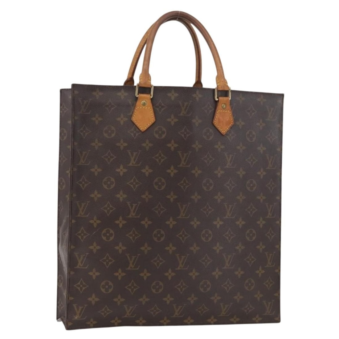 Louis Vuitton M51140 Sac Plat Monogram Canvas Tote Bag: Louis Vuitton M51140 Sac Plat Monogram Canvas Tote Bag Louis Vuitton Sac Plat handbag in Monogram canvas from the M51140 line. This women's bag was made in France and includes only the item shown, wit