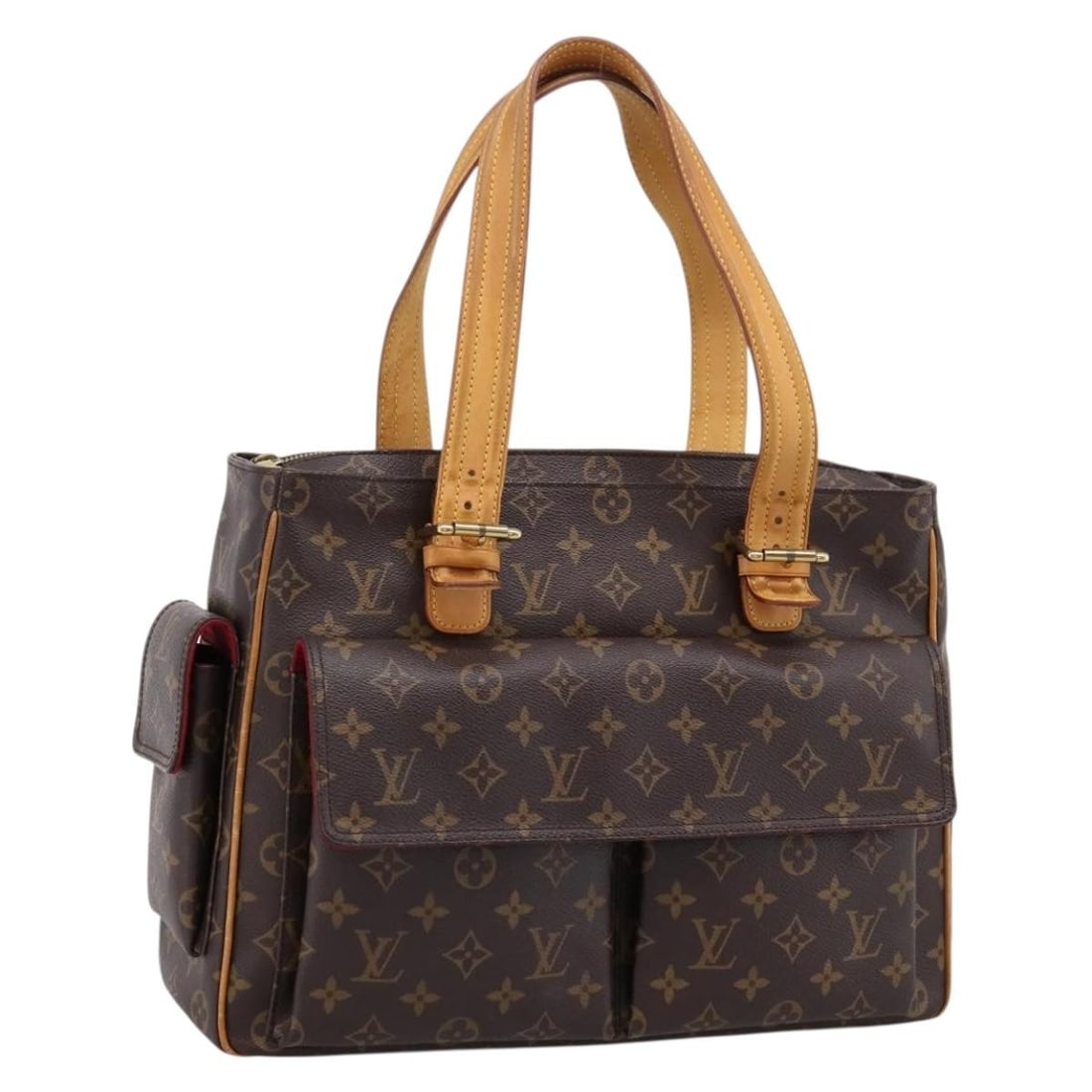 Louis Vuitton Multipli Cite Brown Monogram Canvas Shoulder Bag: Louis Vuitton Multipli Cite Brown Monogram Canvas Shoulder Bag Louis Vuitton Multipli Cite handbag in brown monogram canvas. This women's bag is made in France and remains in good condition with visib