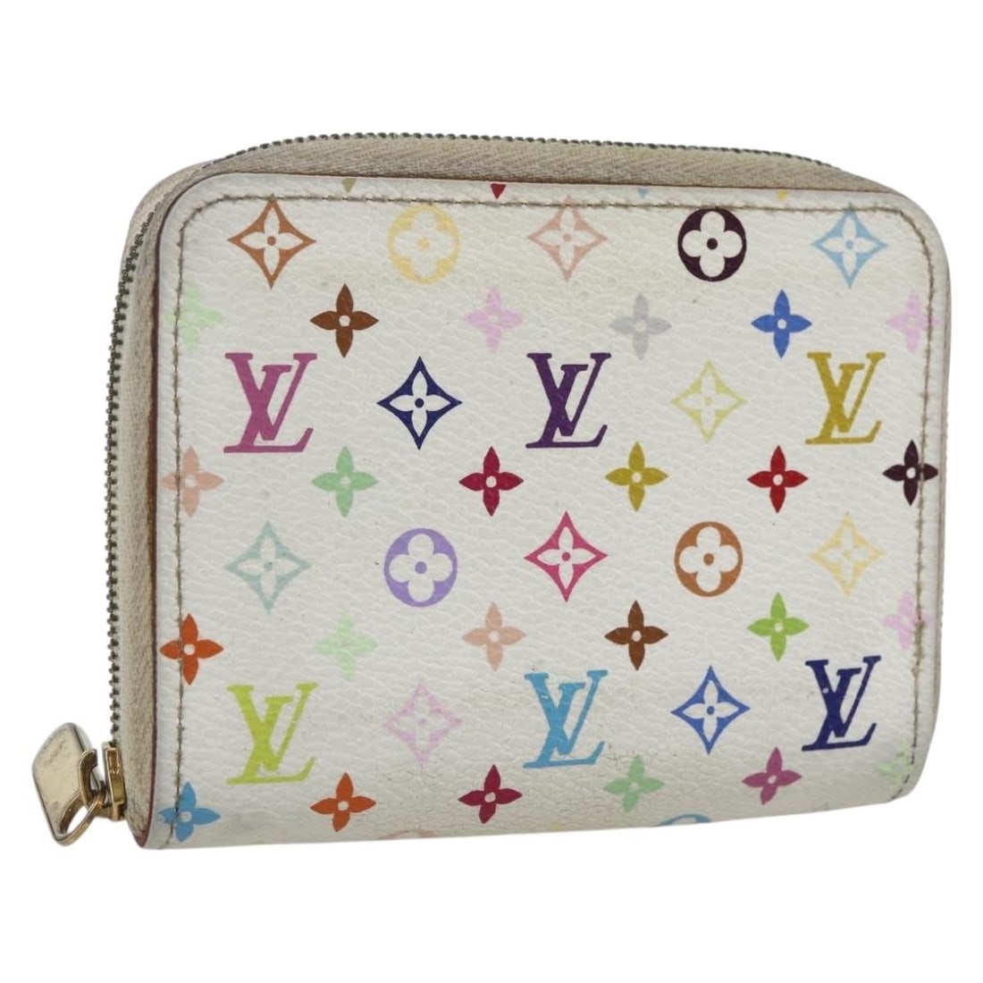 White Multicolor Monogram Zippy Coin Purse by Louis Vuitton M93741: White Multicolor Monogram Zippy Coin Purse by Louis Vuitton M93741 This is a Louis Vuitton Monogram Multicolor Zippy Coin Purse in white. Crafted from signature Monogram Multicolor canvas, this compac