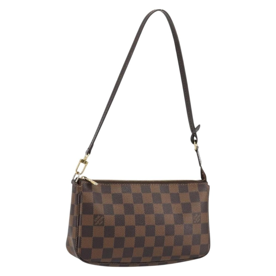 Louis Vuitton N41206 Damier Ebene Accessory Pouch for Women: Louis Vuitton N41206 Damier Ebene Accessory Pouch for Women Louis Vuitton Pochette Accessoires accessory pouch in Damier Ebene canvas. This women's pouch was made in Spain and is offered without the o