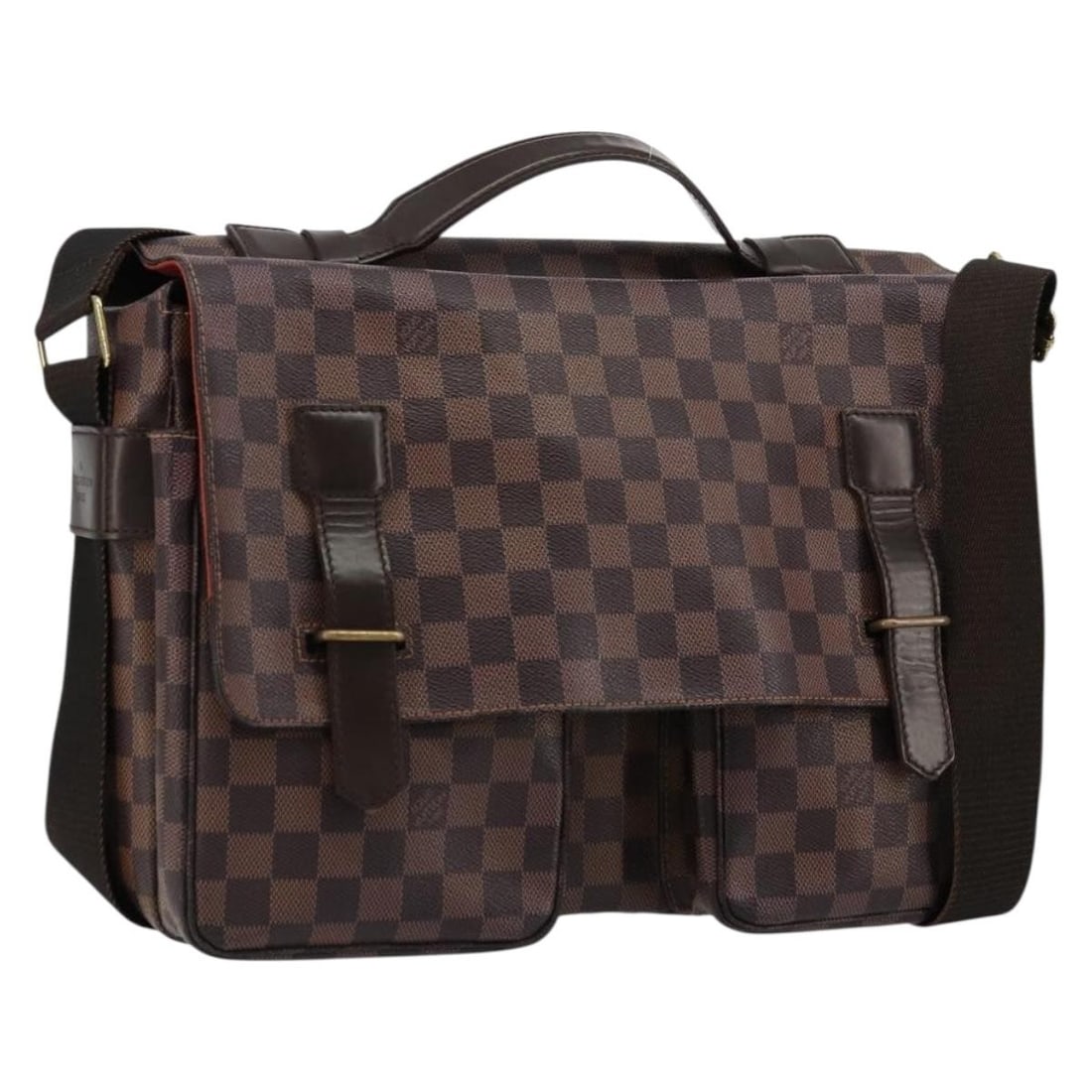 Louis Vuitton N42270 Broadway shoulder bag in Damier Ebene canvas: Louis Vuitton N42270 Broadway shoulder bag in Damier Ebene canvas Louis Vuitton Broadway shoulder bag in Damier Ebene canvas, made in France. This women's bag features an adjustable shoulder strap and