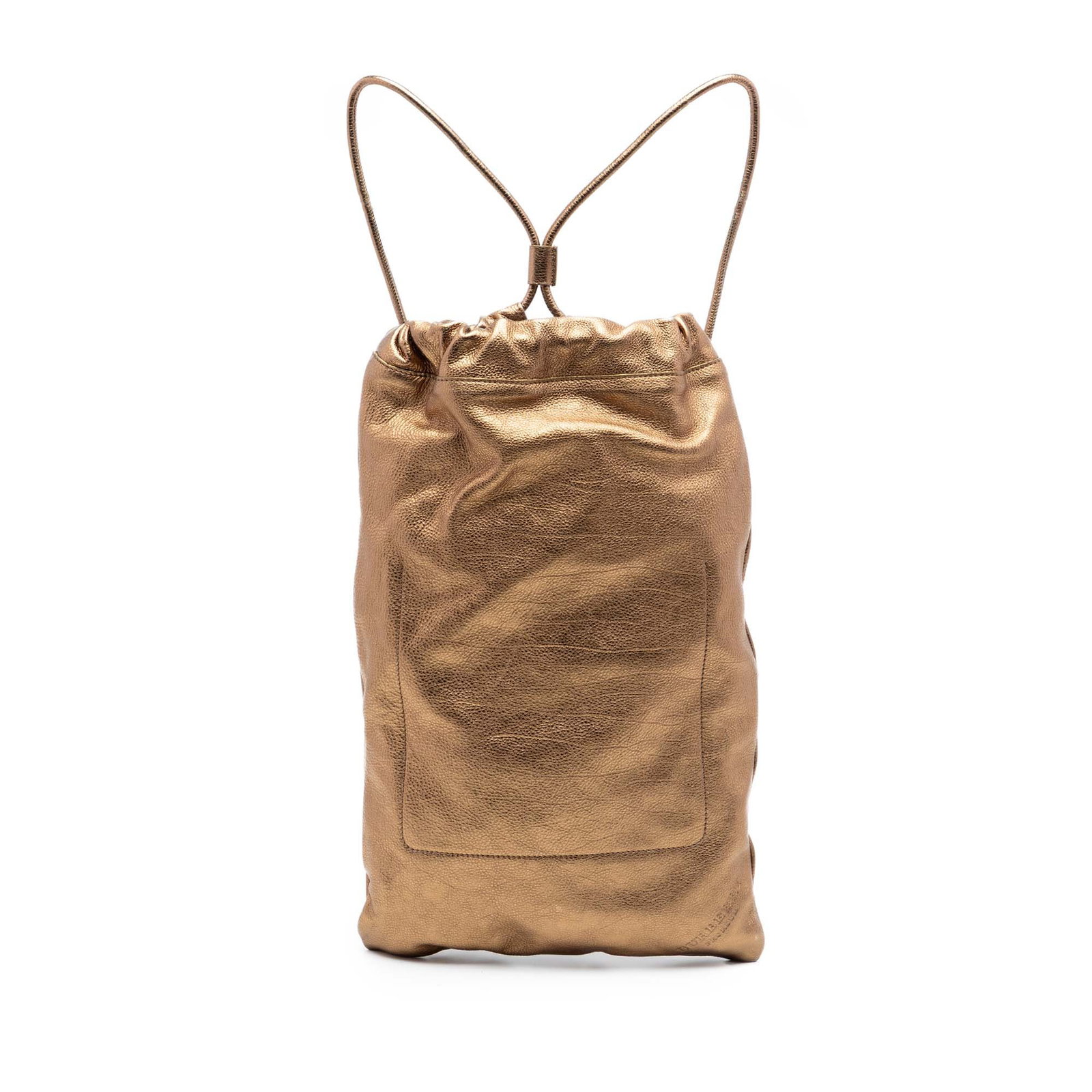 Burberry drawstring sling bag in metallic grained calfskin (1 of 6)