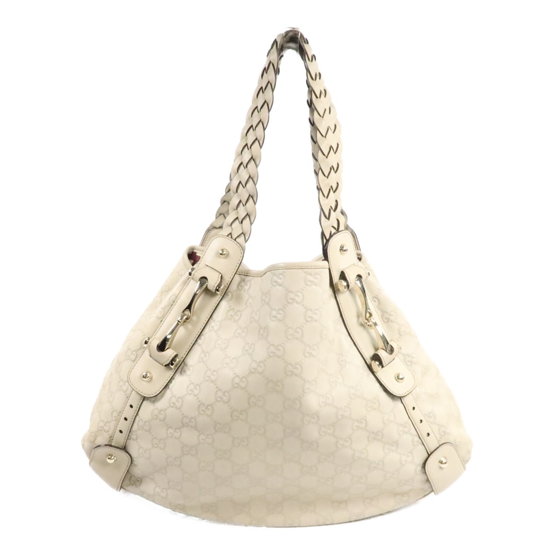Gucci Pelham 137621 white calfskin shoulder bag (1 of 17)
