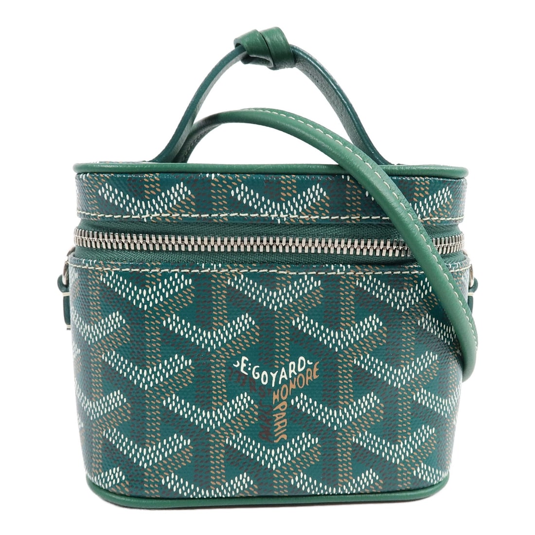 GOYARD Muse Nano Vanity Case 2way Shoulder Bag Green CHM120242 (1 of 16)